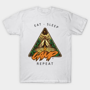 Eat sleep camp repeat T-Shirt